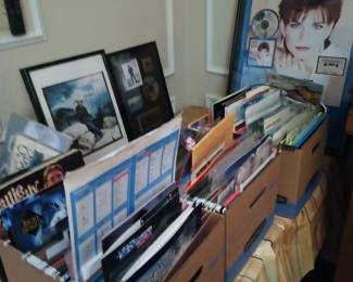 Country western memorabilia '80s '90s and stars 8x10 headshots CDs concert pictures