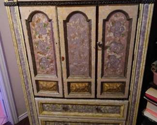 Beautiful wood Armoire needs a makeover very heavy