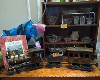 Wood and metal train from 1960 Montgomery wards movable