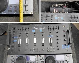PA system comes with adapters mics two speakers with metal towers all the cables
