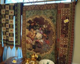 Tapestries for hanging on wall and Christmas table runner