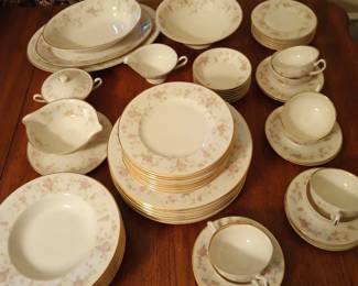 Service for 8 Syracuse China Stansbury pattern 64 piece set 64 piece set