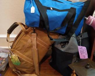 Duffle bag and gym bags