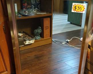 Large mirror gold frame