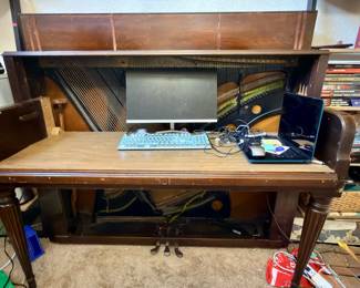 Desk from old piano