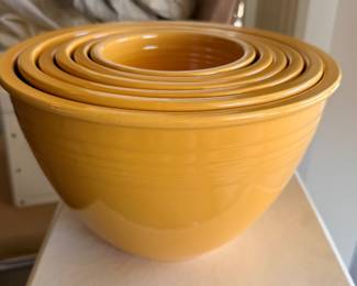 Fiesta vintage mixing bowls, #1-6