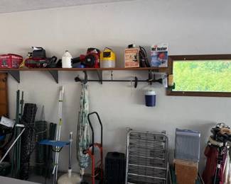 Array of garage/outdoor items