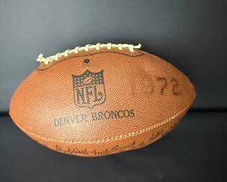 Vintage Denver Broncos NFL TeamSigned Autographed Football