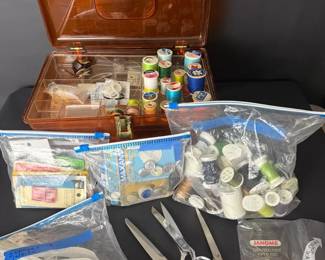 Vintage Sewing Notions, Thread, Scissors Accessories