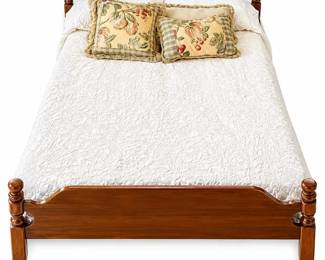 Traditional Wood Bedroom Set with Bed,Dresser Mirror and Tall Chest