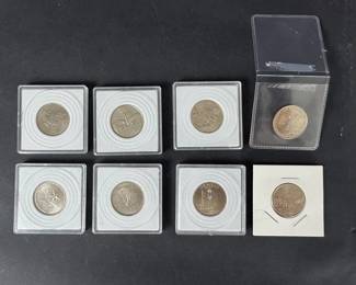 U.S. State Quarter Lot of 8 Wyoming Texas Utah Connecticut Alaska New Mexico Missouri NH