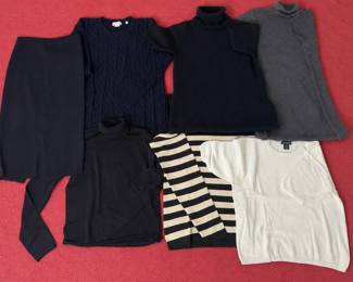 DKNY, J.Crew Calvin Klein Womens Sweater Knitwear Lot Wool Cotton Sizes XSM