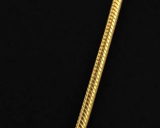 5.41g 14K Gold Snake Chain Necklace