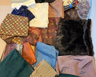 Assorted Designer Fabric, Faux Fur Decorative Trim