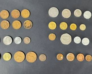 World Coin Lot 35 Pieces Mexico Canada Ireland Germany UK Sweden Australia More
