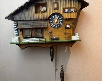 Vintage German Chalet Cuckoo Clock