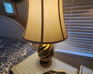 Pair of Brass Lamps