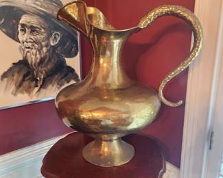 Italian Brass Pitcher