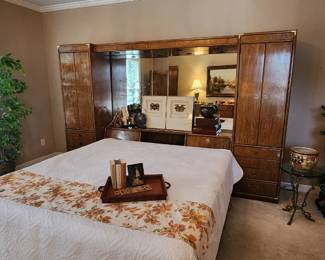 Drexel Heritage Campaign Style King Bed 