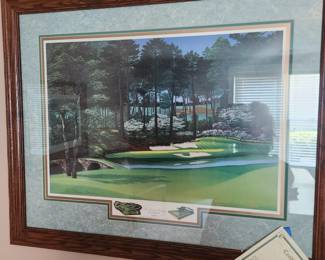 Augusta "The Dream Course" Hole #12 Print by Elizabeth Peper--signed and numbered