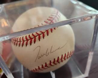 Tom Glavine Autographed Baseball