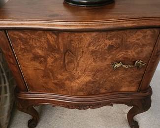 Pair of Bedside Tables with Brass Handle Detail
