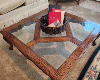 Glass Top Cocktail Table