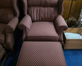 Beautiful Smith brothers arm chairs.