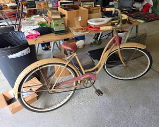 Antique shwinn spitfire bicycle.