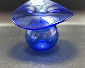 Signed art glass vase