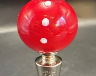 Murano Italy glass wine stopper