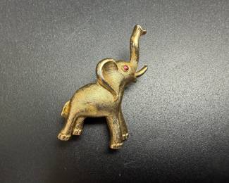 Trifari elephant brooch
