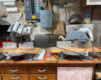 WET TILE SAW AND MITER BOX SAWS