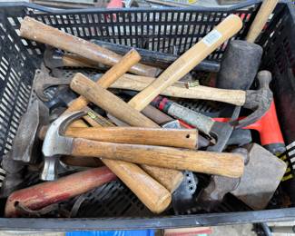 TONS OF HAMMERS AND HAND TOOLS