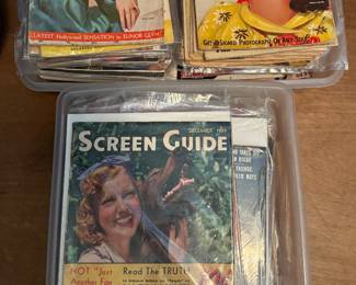VINTAGE SILVER SCREEN MOVIE STAR MAGAZINES (LARGE COLLECTION)