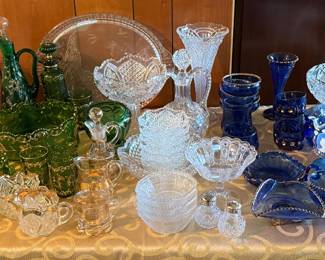 TONS OF VINTAGE GLASSWARE