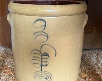 RED WING 3 GALLON SALT GLAZE RIBCAGE CROCK