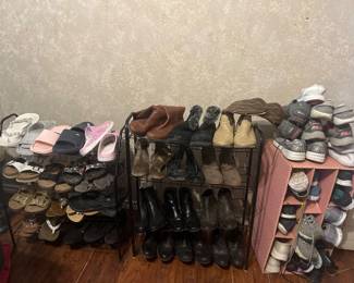 Lots of Shoes, Boots, Sandals, Tennis Shoes and Flip Flops