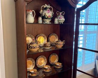 Antique Japanese lusterware teaset