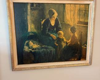 Large framed artwork