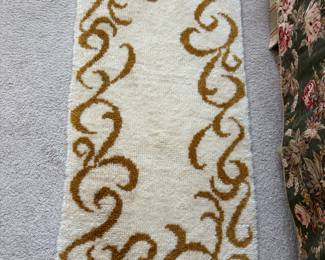 Latch hook vintage rug