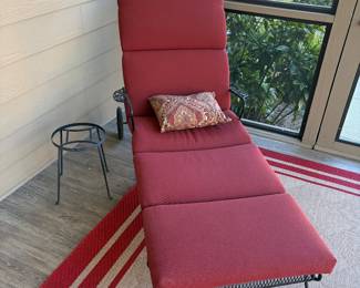 Iron chaise lounge