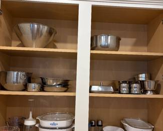 Stainless steel kitchenware; Corning Cornflower