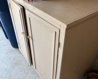 painted wood cupboard