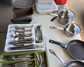 flatware, bakeware, cookware