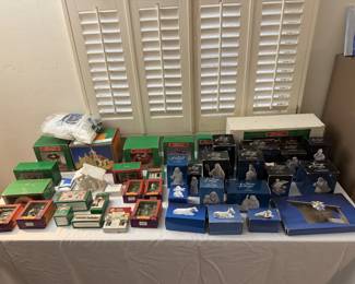 Vintage Mervyn's and Avon Christmas villages