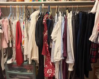 Womens clothing and holiday decor