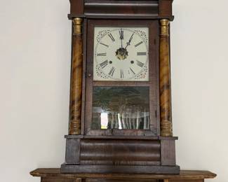 Antique Woodbury Co. shelf clock