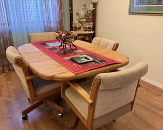Dining room table and chairs