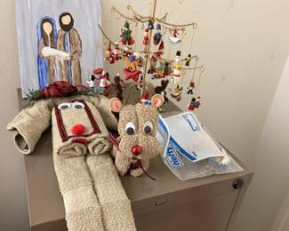 Handmade towel Christmas decor